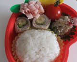 簡単☆うさぎさんのおにぎり弁当☆作り方6写真