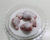 絶品！マシュマロでいちごのパンナコッタ♪作り方1写真