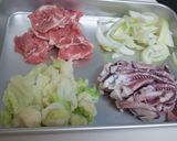 柔らかイカ☆ソース焼きそば作り方1写真