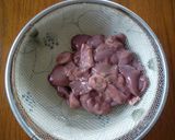 鶏レバーの甘辛煮作り方1写真