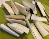 小松菜と牛肉、なすのオイスター炒め作り方1写真