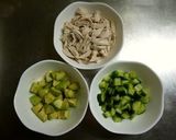 鶏ささみのアボカドときゅうりの和風丼♪作り方2写真