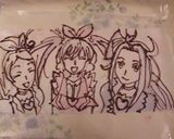 ビートも登場！プリキュアデコケーキ作り方2写真