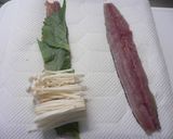 辛うま！味噌煮☆さんまのえのきロール☆作り方1写真