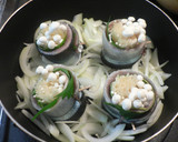 辛うま！味噌煮☆さんまのえのきロール☆作り方3写真