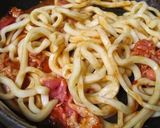 ぶたトマうどん作り方1写真