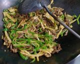 ナムプリックパオ＆昆布しょうゆで青椒肉絲作り方9写真