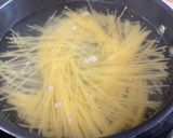セロリの葉と舞茸とレモンの冷製パスタ作り方4写真