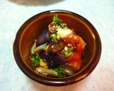 麺つゆ味の蒸し茄子ｗｉｔｈ　赤いタルタル作り方7写真