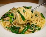 ニラとザーサイのパスタ作り方10写真