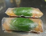 蒸し鶏とキャベツのサムジャン生春巻き作り方7写真