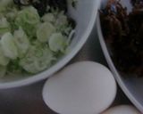 ちりめん山椒＋塩昆布入り卵焼きをお弁当に作り方1写真