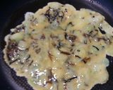 ちりめん山椒＋塩昆布入り卵焼きをお弁当に作り方2写真