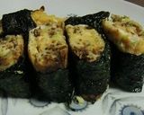 ちりめん山椒＋塩昆布入り卵焼きをお弁当に作り方4写真