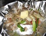 みょうがたっぷり！秋鮭のホイル焼き作り方3写真