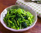 レンジで★アスパラガスと小松菜の白だし和え作り方6写真
