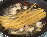 ワンパン簡単★明太エビスープパスタ作り方3写真