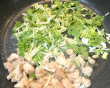 【野菜ソムリエ】京みず菜と鶏の混ぜご飯作り方2写真