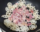 レンコンと豚肉の炒め作り方6写真