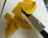 ☆かぼちゃとたまご☆パンプキンカスタード作り方1写真