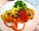 赤いタルタルで　カレー風味オムライス作り方5写真