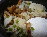 脱帽。。。塩豚と蓮根入りのまめ混ぜご飯作り方5写真