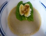 バナナと胡桃とチーズのそば粉クレープ包み作り方8写真