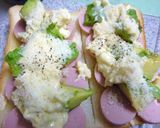 白いタルタル＊魚ニソとアボカドのトースト作り方4写真