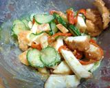 魚河岸あげの辛子酢味噌和え　ごま風味作り方5写真