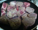 牛肉の赤ワイン煮作り方1写真