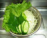 ロコモコ風*テリヤキハンバーグ味の丼作り方1写真