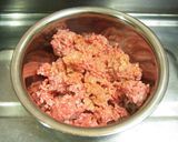 ロコモコ風*テリヤキハンバーグ味の丼作り方2写真
