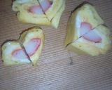お弁当に!可愛い*かにかまハートの卵焼き作り方6写真
