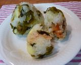 博多風おにぎり☆メンタイ高菜チーズ作り方4写真