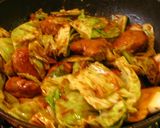 ■鶏肉とキャベツの味噌マヨネーズ炒め■作り方3写真