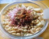 じゃがいもと大豆そぼろのハーブ粉蒸し作り方2写真