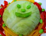 ハロウィン〝☆〟僕キャベツおばけ.。o○作り方7写真