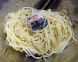 赤いタルタルと鯖の水煮缶で　簡単パスタ作り方5写真