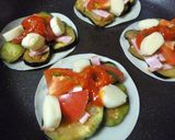 トマトと茄子のピザ風　～赤いタルタル作り方3写真