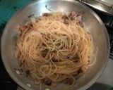 なめこと生ハムのクリームスパゲッティ作り方6写真