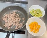 キャベツ🥬卵🥚肉🥩味噌炒め😃作り方2写真