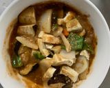 肉無豆腐コク旨クリーミー梅トマト味野菜炒作り方16写真