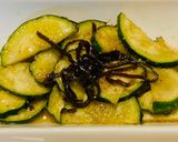 ズッキーニの塩昆布和え作り方5写真