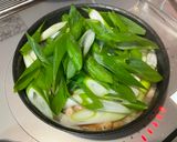 鶏とネギのシンプル中華風鍋作り方7写真