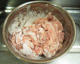 豚小間*カリカリ 黒酢ダレ♪作り方3写真
