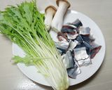 秋薫るサンマときのこのパスタ。作り方1写真