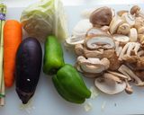 ピザ風野菜オーブン焼き(日曜の朝ごはん）作り方1写真