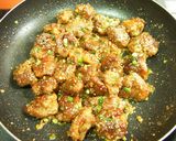 豚小間*カリカリ 黒酢ダレ♪作り方6写真