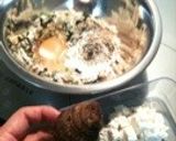 里芋でお好み焼き作り方1写真