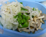 おくらときのこの和え物作り方4写真